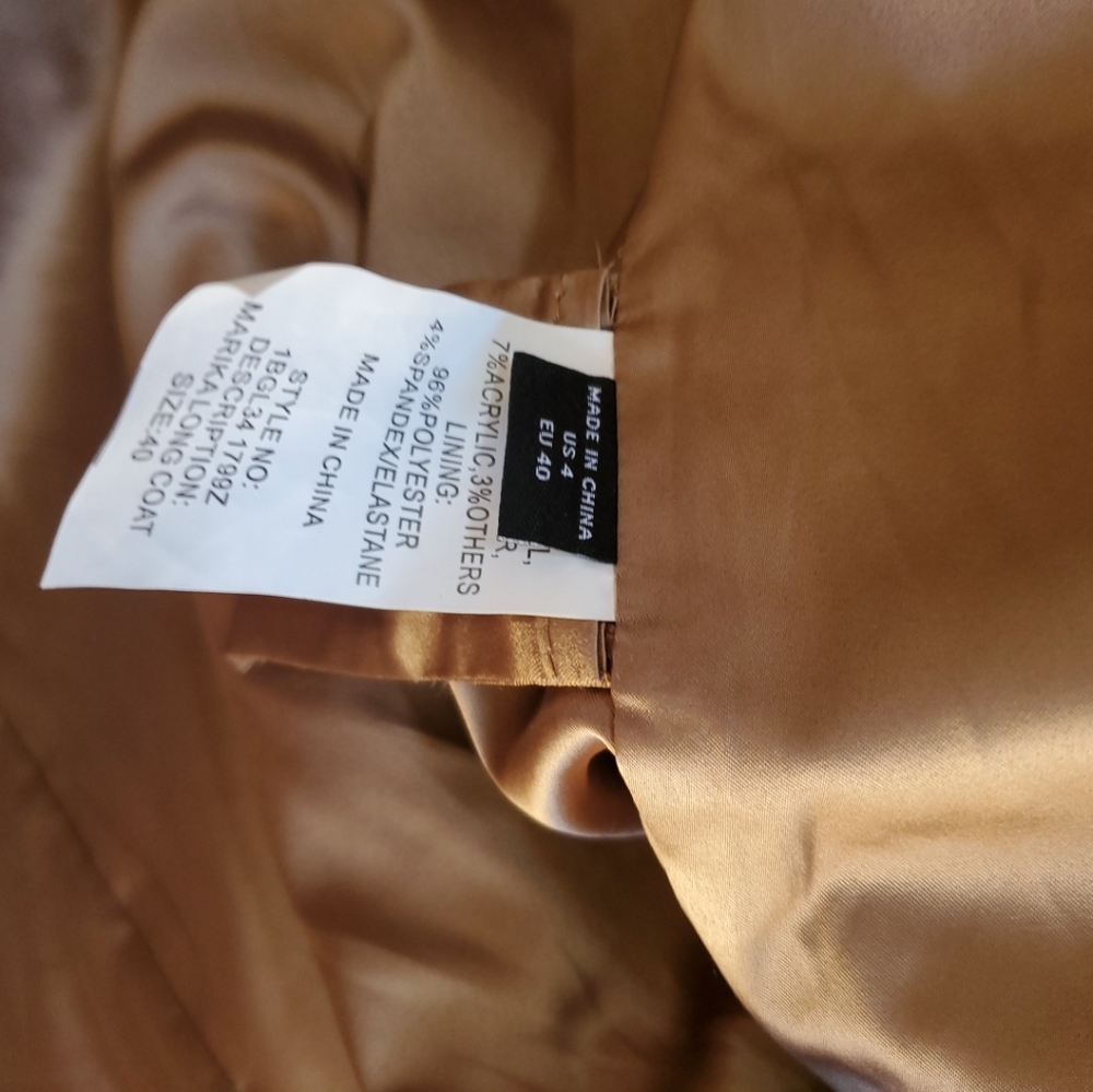 Marciano Guess Wool Blend Coat Beige | Women's Coats And Jackets - Picture 6 of 12